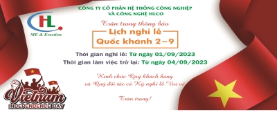 THÔNG BÁO LỊCH NGHỈ LỄ QUỐC KHÁNH 2-9